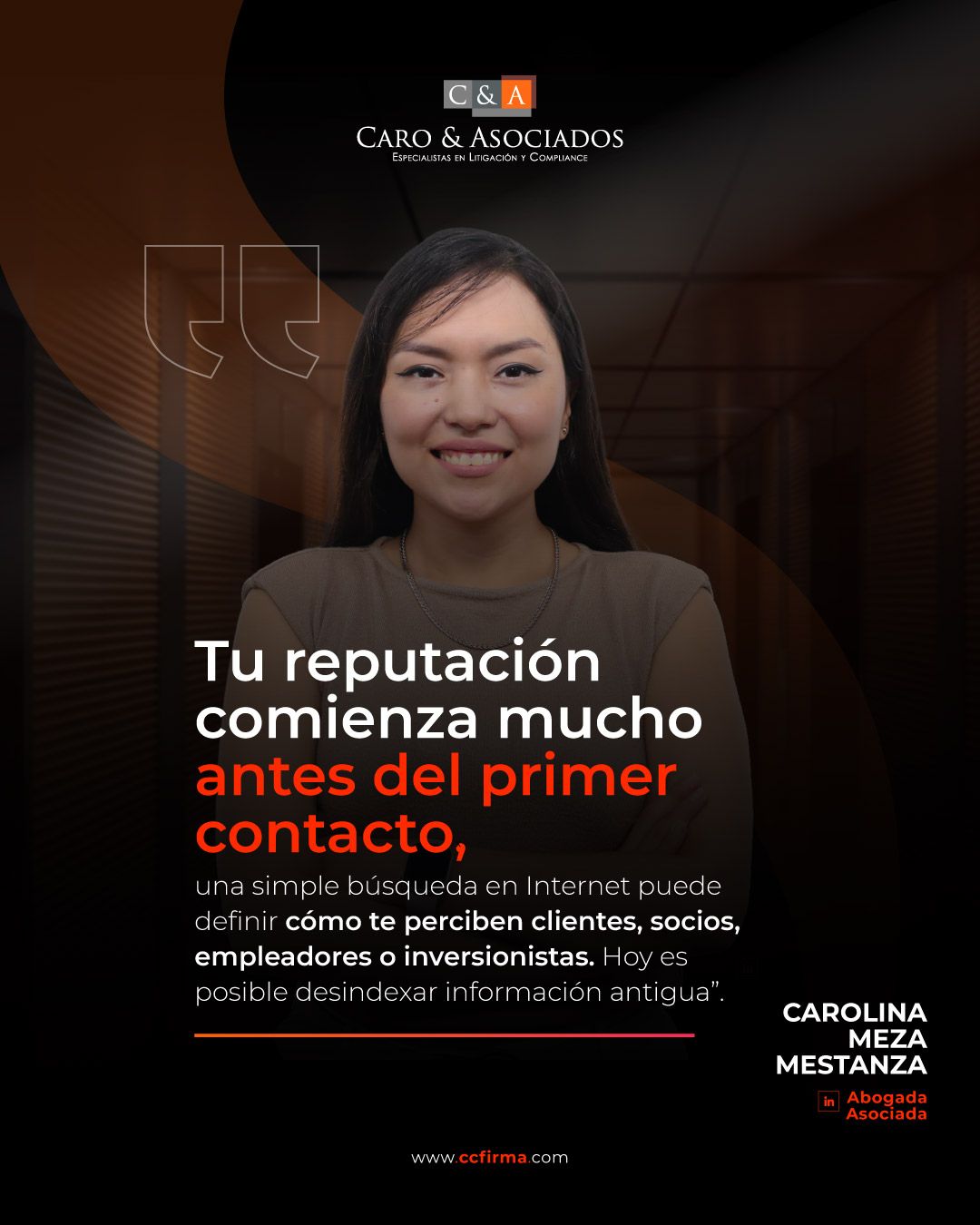 Sí es viable eliminar mi nombre de Google si el caso ya terminó.Una simple búsqueda en internet puede definir cómo te perciben clientes, socios o inversionistas, incluso cuando esa información ya no refleja tu realidad actual. No importa cuánto tiempo haya pasado: lo que aparece en pantalla muchas veces sigue construyendo una narrativa.